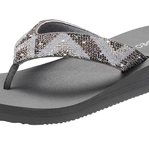 Ampeo Women's Arch Support Flip Flops Summer Beach Sandals
