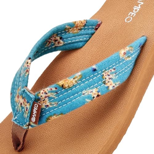 Ampeo Women's Arch Support Flip Flops Summer Beach Sandals