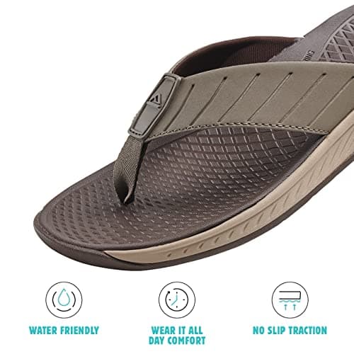 REEF Deckhand Men's Water-Friendly Flip Flop, No-Slip Traction, Quick Dry
