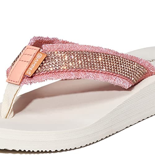 Ampeo Women's Arch Support Flip Flops Summer Beach Sandals