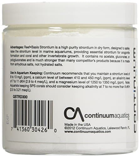 Continuum Aquatics Reef Basis Strontium Powder
