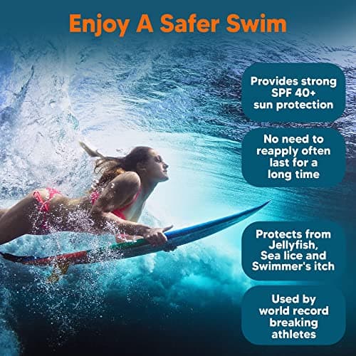 Coral Reef-Safe SPF 40+ Waterproof Sunscreen, Anti-Jellyfish Sting – Body & Face 4 Fl oz Spray