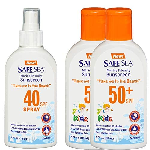Safe Sea Jellyfish-Blocking Sunscreen SPF 50+ for Kids, 4oz, Waterproof & Biodegradable