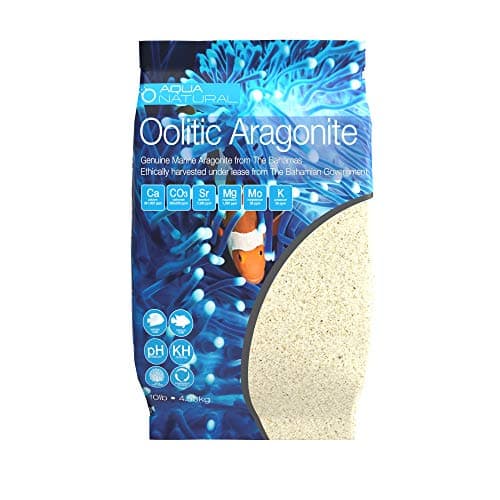 Aqua Natural Oolitic Aragonite Sand 10lb for Reef Tanks