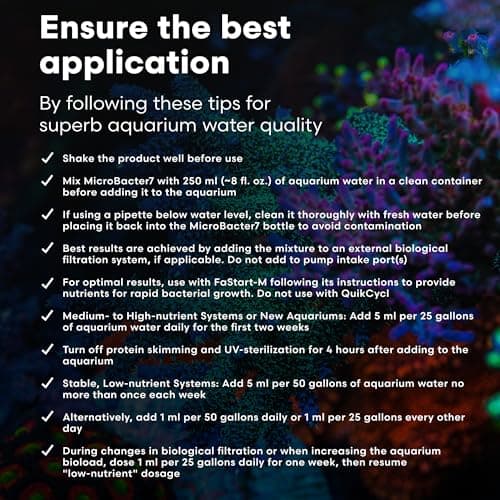 Brightwell Aquatics MicroBacter7 Bioculture for Fish Tank & Aquarium - Biological Filter Media Populator