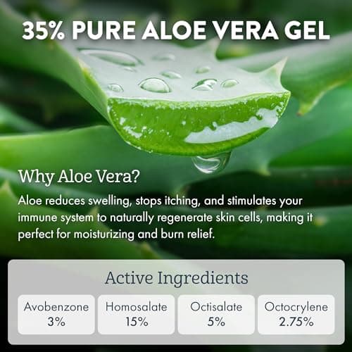 Aloe Up Continuous Sunscreen SPF 50 - Broad Spectrum UVA/UVB Protection - Moisturizing Coconut & Mango