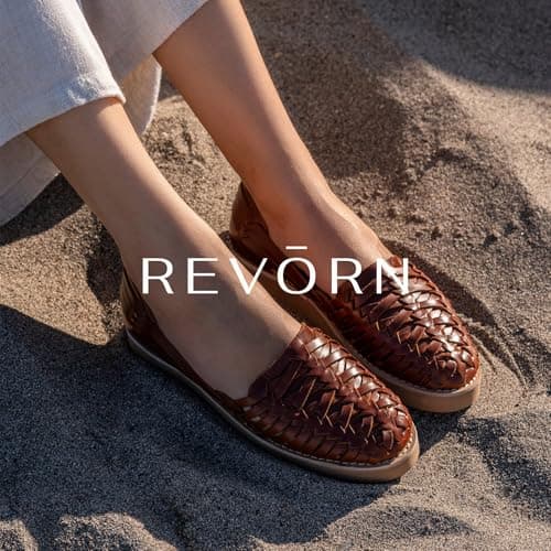 REVORN ALLURE Designer Huarache Women's Sandal | 100% Leather | Ultra Comfortable | Flexible Sole | Sophisticated Design