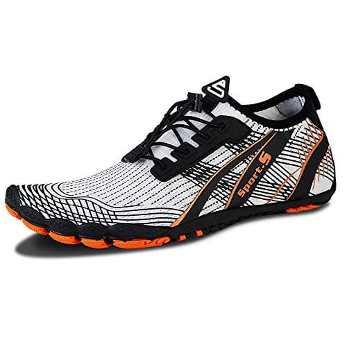 WateLves Men's Barefoot Aqua Sock Shoes for Kayaking, Boating, Hiking, Surfing, Walking