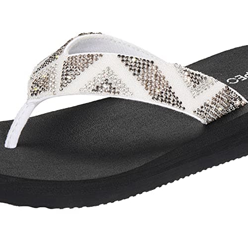 Ampeo Women's Arch Support Flip Flops Summer Beach Sandals