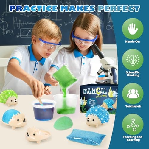 Sdaymol Crystal Growing Kit for Kids - Hedgehog Shapes in 24 HoursSTEM Science Experiments