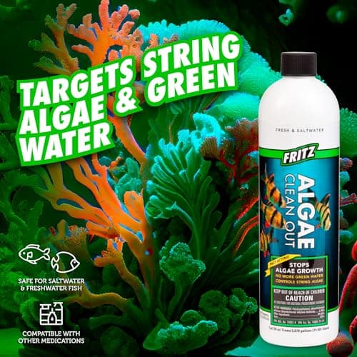 Fritz Aquatics Algae Clean-Out for Fresh & Salt Water Tanks, 16 oz