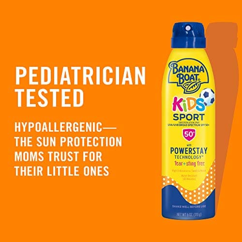 Banana Boat Sport Kids Sunscreen Spray SPF 50 Twin Pack