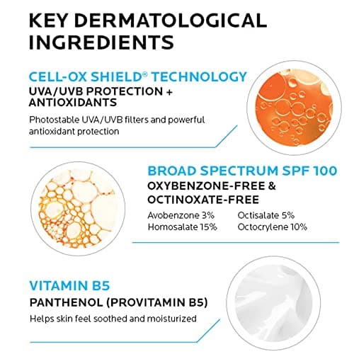 La Roche-Posay Anthelios Melt-In Milk SPF 100, Broad Spectrum Antioxidants, Oil Free, Sun Sensitive Skin