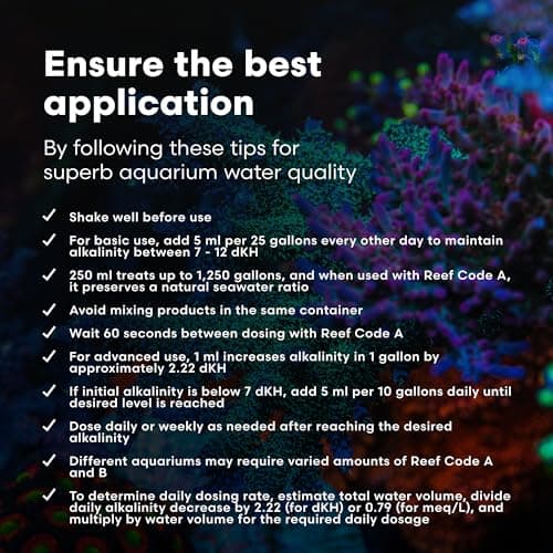 Brightwell Aquatics Reef Code B - Balanced Calcium & Alkalinity System - 67.6 fl oz