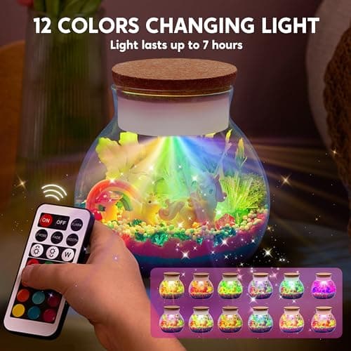 Klever Kits Unicorn Crystal Terrarium Kit for Kids Science Gifts