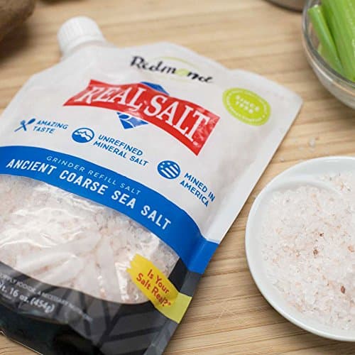 REDMOND Real Sea Salt - Natural Coarse Gluten Free, 16 Ounce Pouch (2 Pack)
