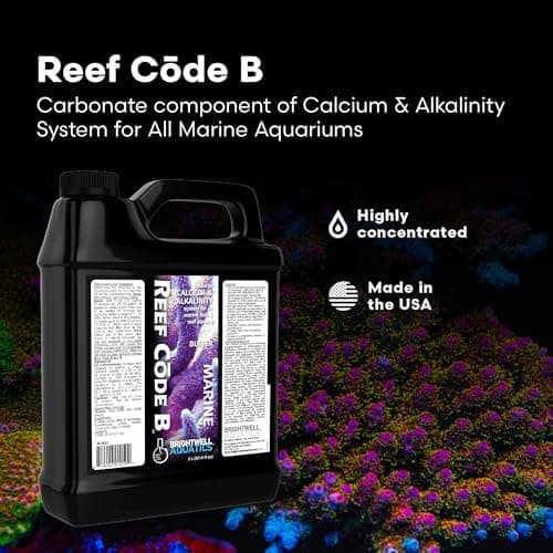 Brightwell Aquatics Reef Code B - Balanced Calcium & Alkalinity System - 67.6 fl oz