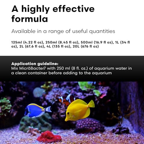 Brightwell Aquatics MicroBacter7 Bioculture for Fish Tank & Aquarium - Biological Filter Media Populator