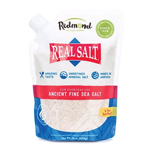REDMOND Real Salt - Ancient Unrefined Fine Sea Salt, 16 Ounce Pouch