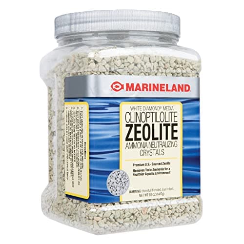 MarineLand White Diamond 50 Ounces Aquarium Filter Media Removes Toxic Ammonia