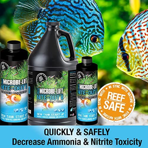 MICROBE-LIFT NITEH04 Nite-Out II Aquarium Cleaner for Rapid Ammonia Reduction, 4 Ounces