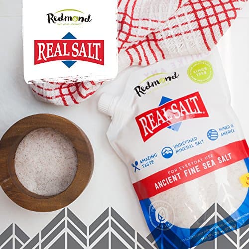 REDMOND Real Salt Fine Unrefined Mineral Sea Salt, 26 Oz (2 Pack)