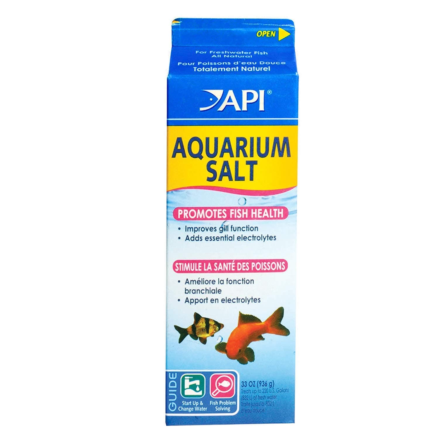 Aquarium Salt 1 Qt for Healthy Fish Habitat