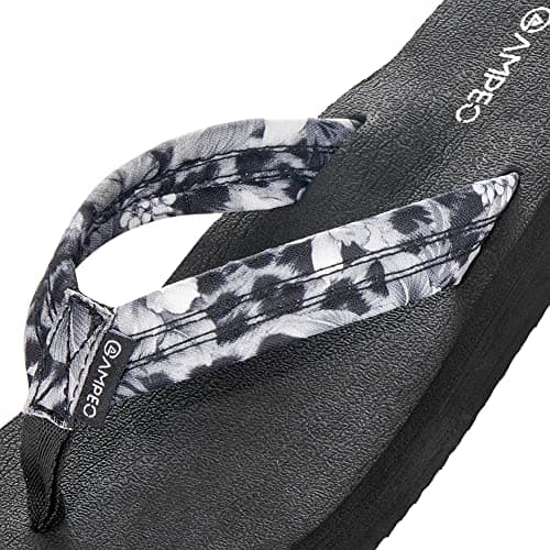 Ampeo Women's Arch Support Flip Flops Summer Beach Sandals