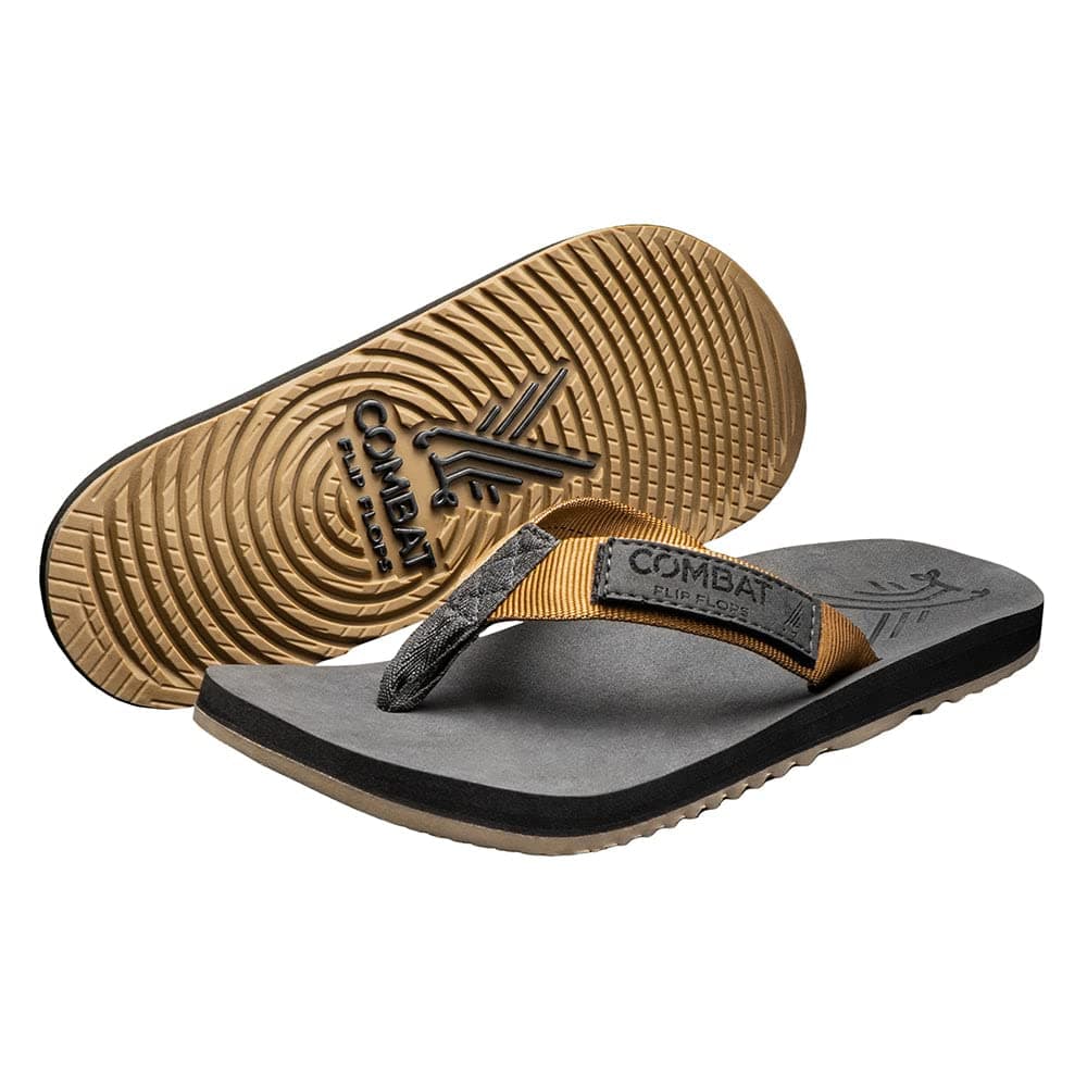 Men's Comfort Flip Flops - Coyote Floperator Combat Style