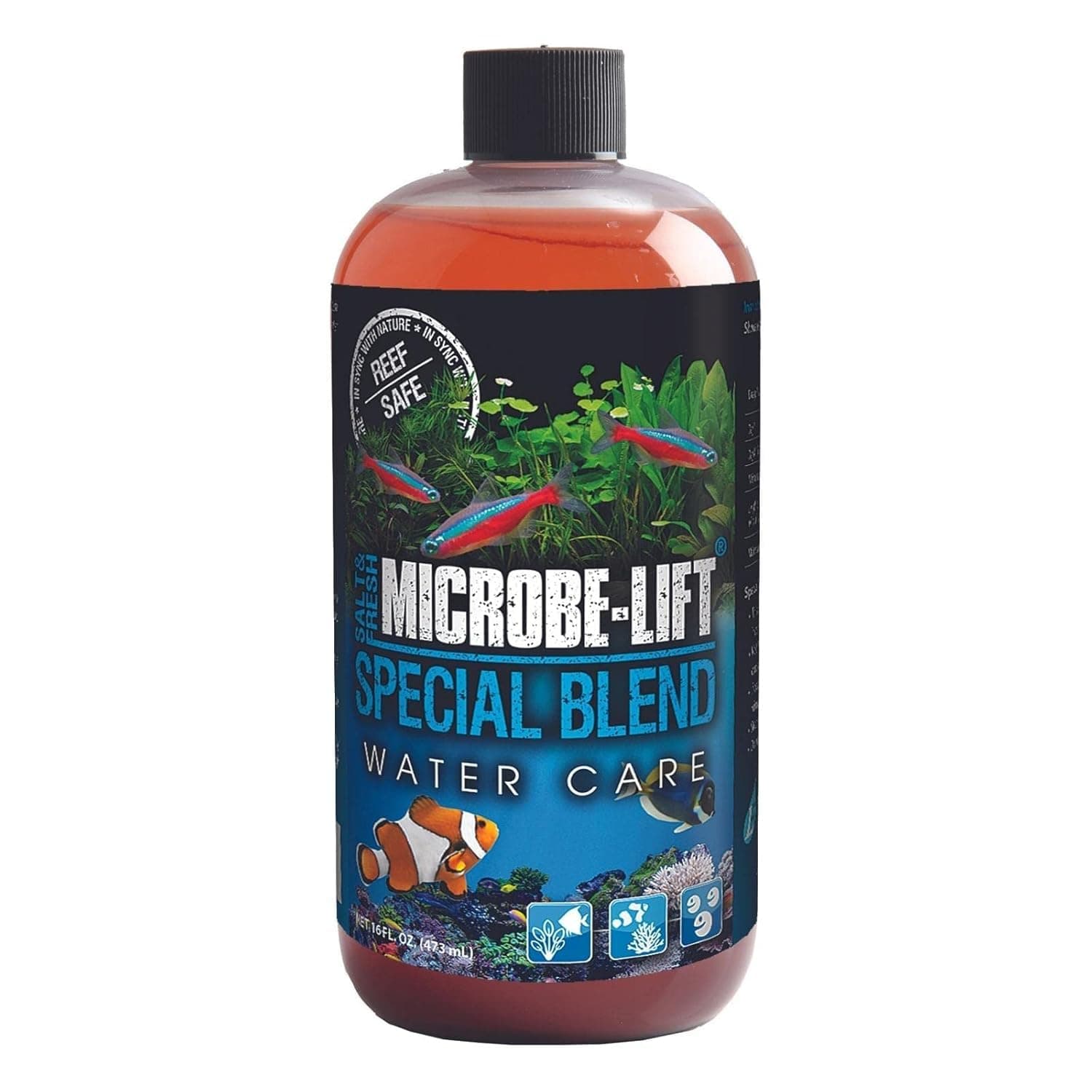 MICROBE-LIFT SBH16 Special Blend Aquarium Cleaner 16 Ounces Freshwater & Saltwater