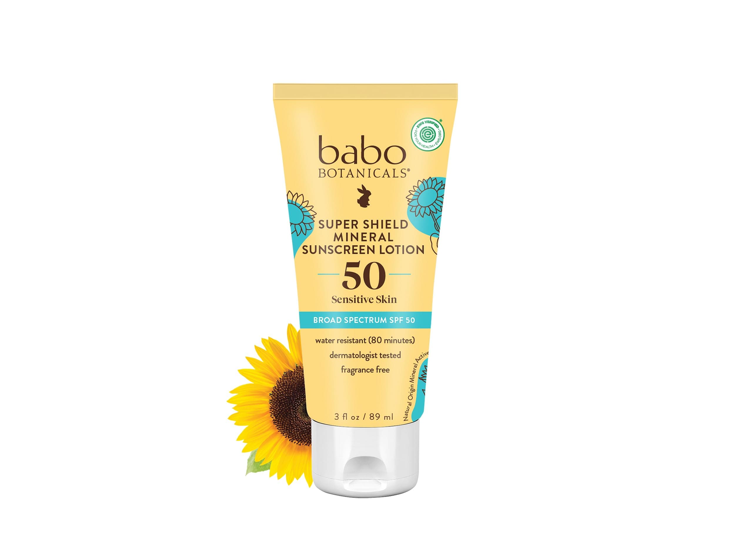 Babo Botanicals Sheer Mineral Sunscreen Lotion SPF 50 - EWG Verified
