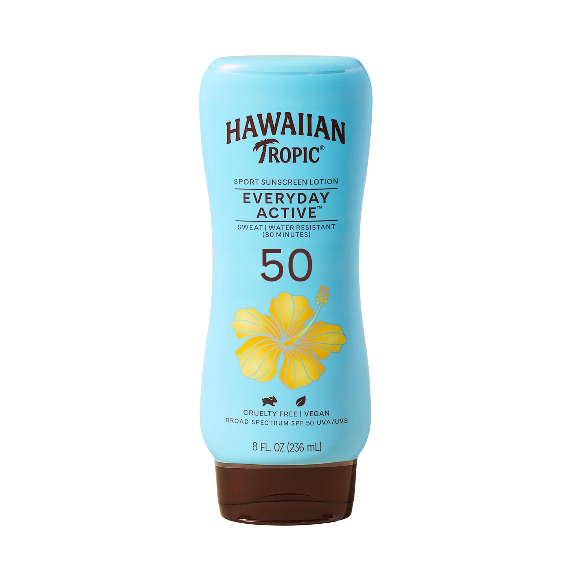 Hawaiian Tropic Island 8 oz Sport Broad Spectrum SPF 50 Sunscreen