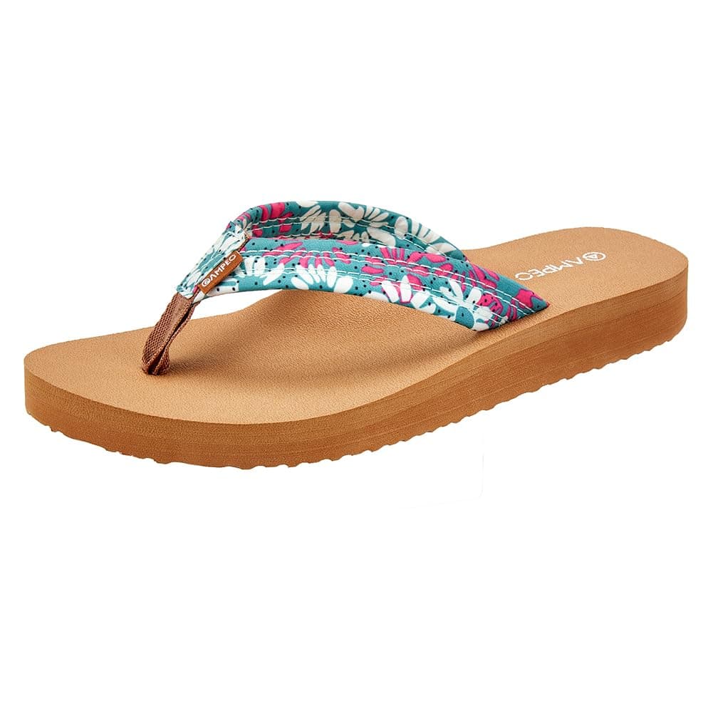 Ampeo Women's Arch Support Flip Flops Summer Beach Sandals