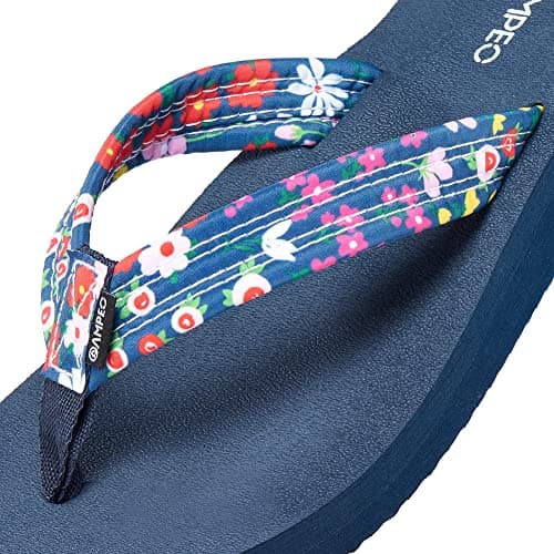 Ampeo Women's Arch Support Flip Flops Summer Beach Sandals