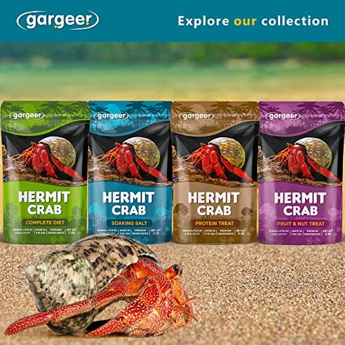 Hermit Crab Soaking Salt with Calcium & Minerals, USA-Made, No Additives.