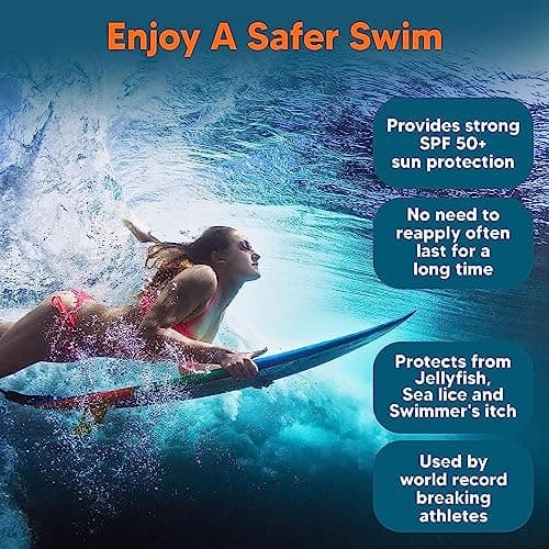 Safe Sea Zinc Oxide SPF 50 Mineral Face Sunscreen | Anti-Jellyfish Sting, 2 oz (60ml)