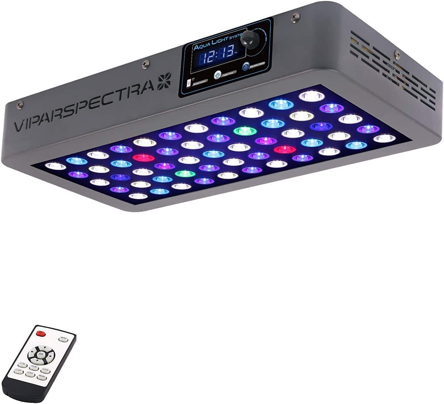 VIPARSPECTRA 165W Full Spectrum LED Reef Light for Saltwater Tanks
