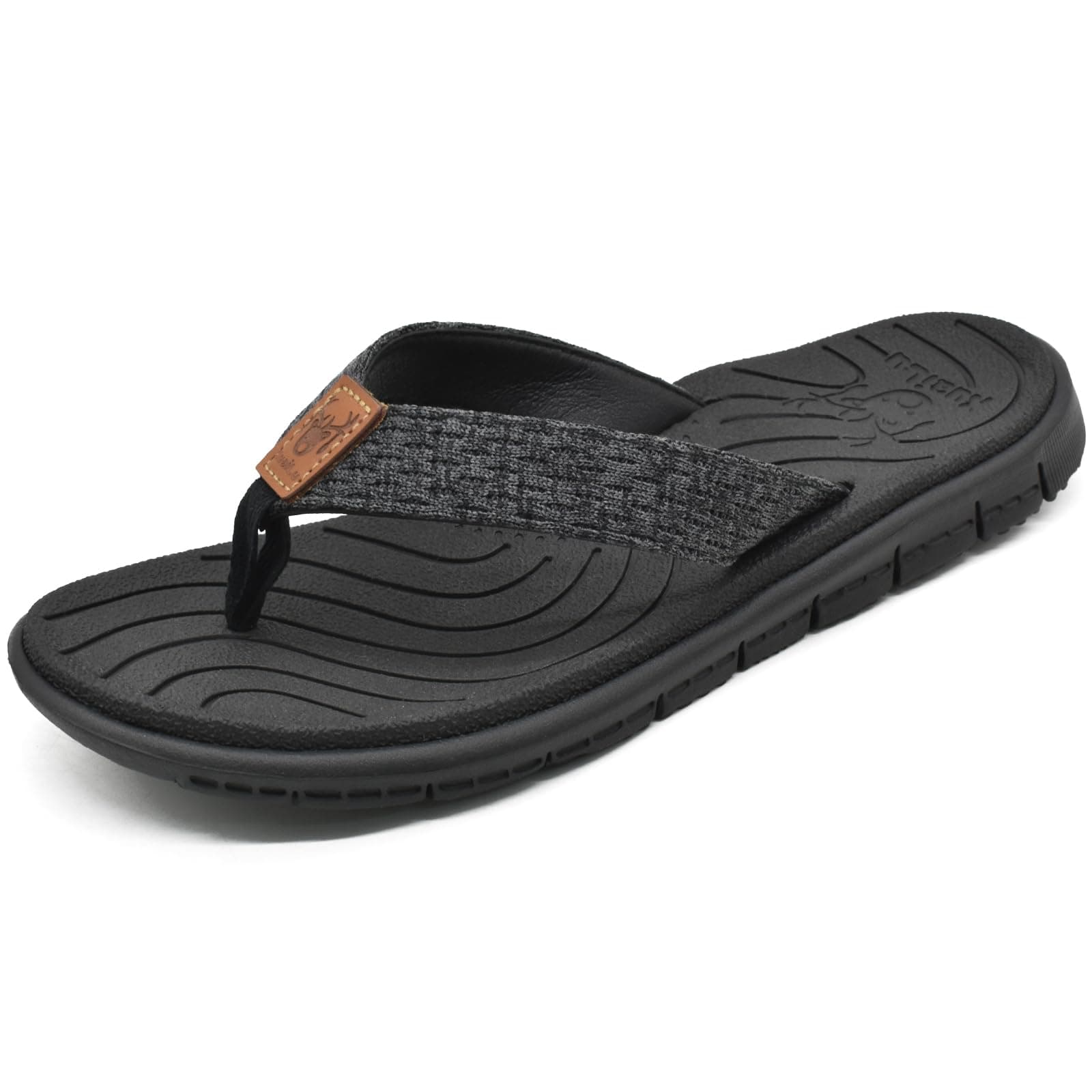 KuaiLu Women's Casual Comfortable Cushion Arch Support Flip Flops