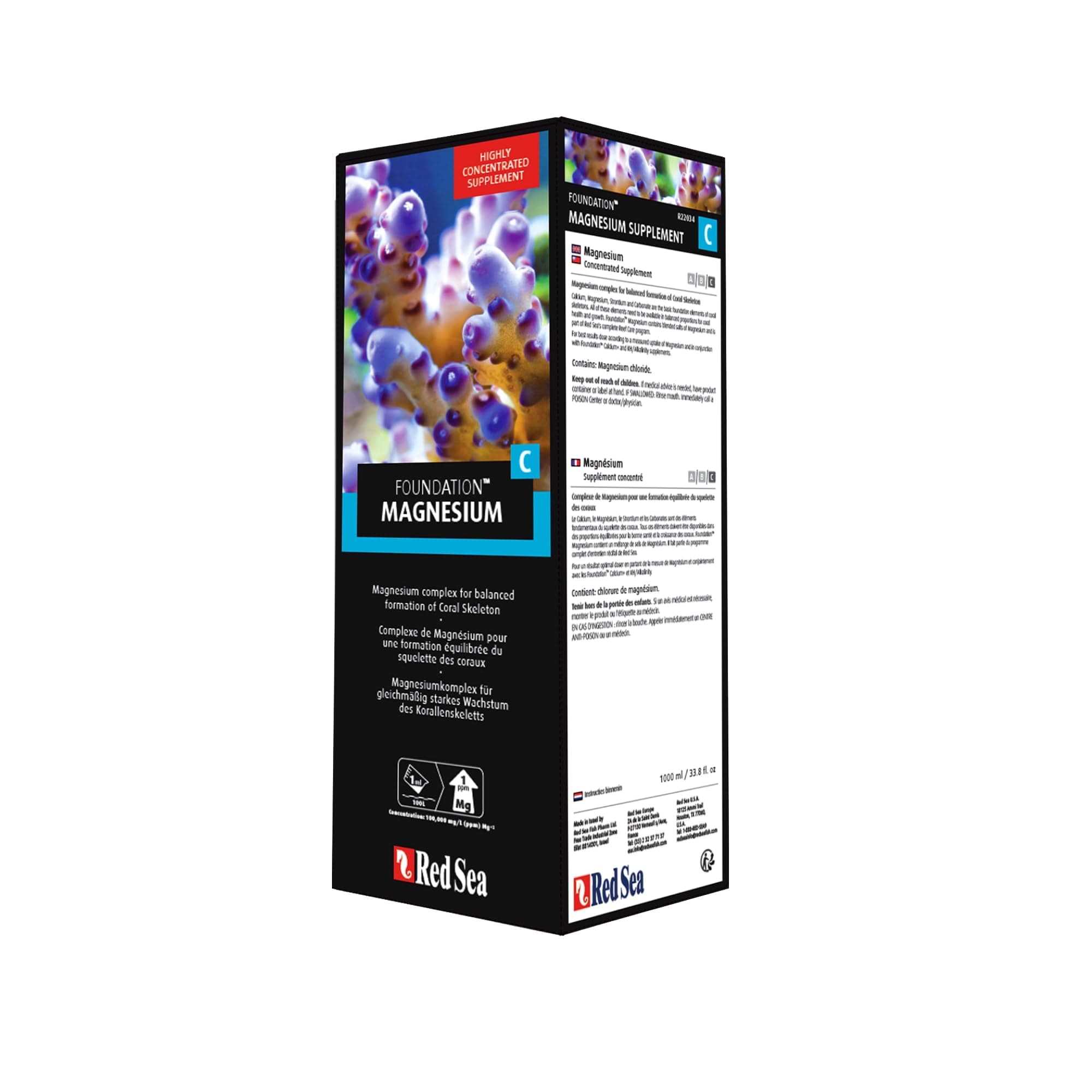 Red Sea Reef Foundation C Magnesium Supplement, 1 Liter