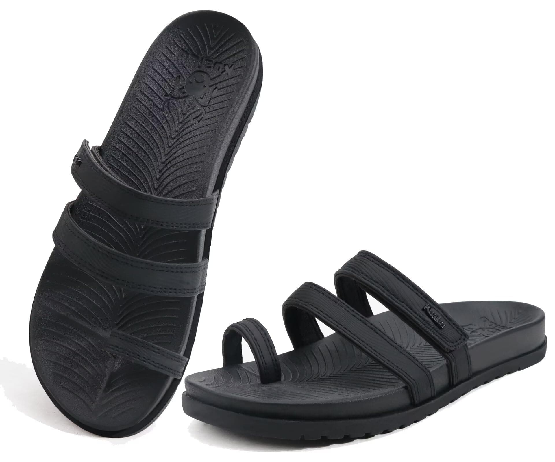 KuaiLu Women's Lightweight Comfort Slides with Arch Support