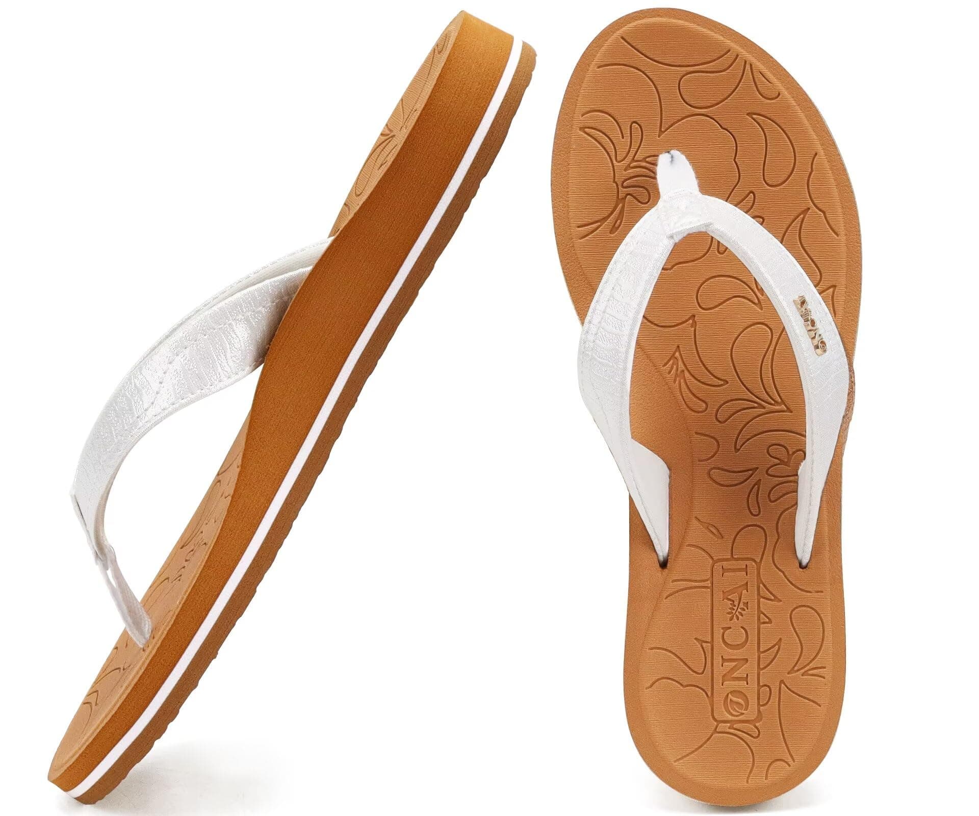 ONCAI Women's Comfortable Flip Flops for Summer Beach Yoga Indoor Outdoor