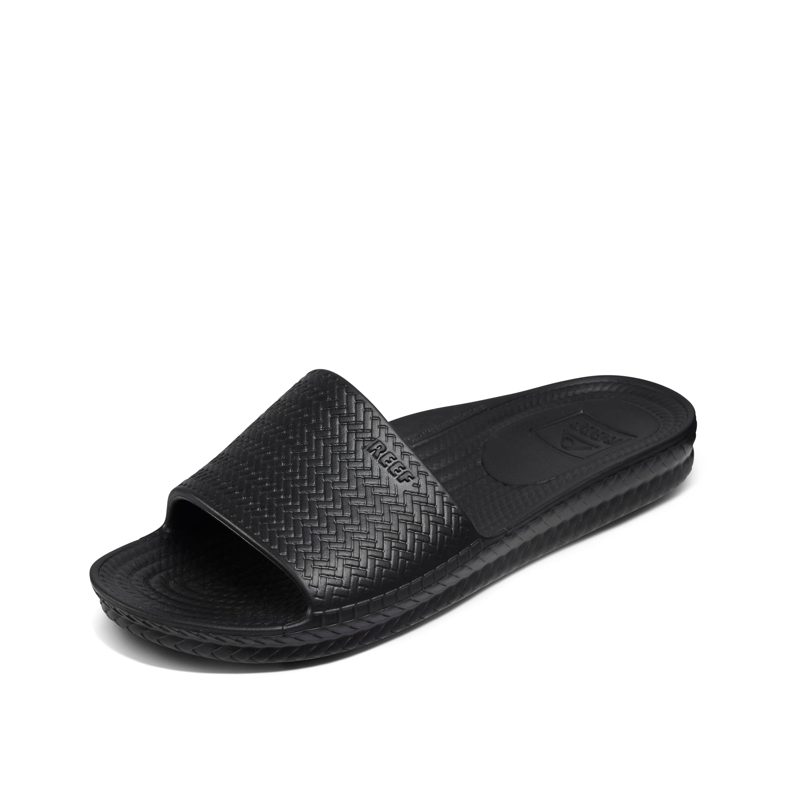 REEF Women's Water Scout Slide Sandal, Black Size 9