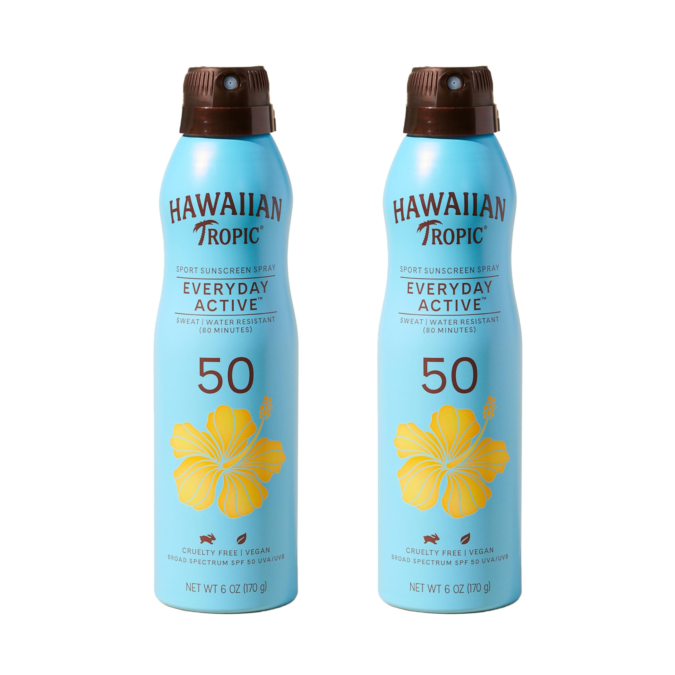 Hawaiian Tropic Everyday Active SPF 50 Sunscreen Twin Pack