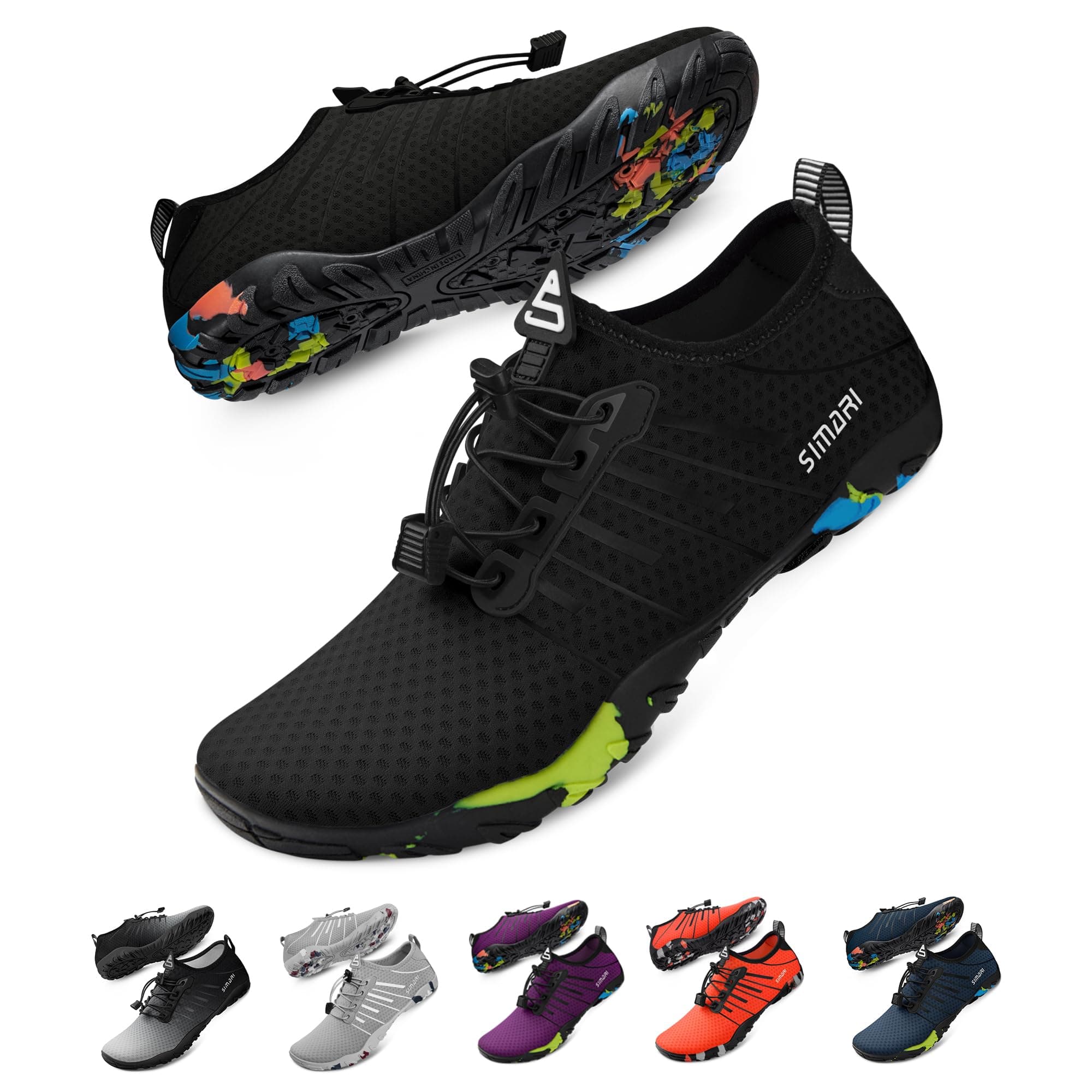 SIMARI Water Shoes for Men & Women - Quick-Dry Aqua Socks | Lightweight Swim Shoes for Surfing, Swimming, Beach Sports,
