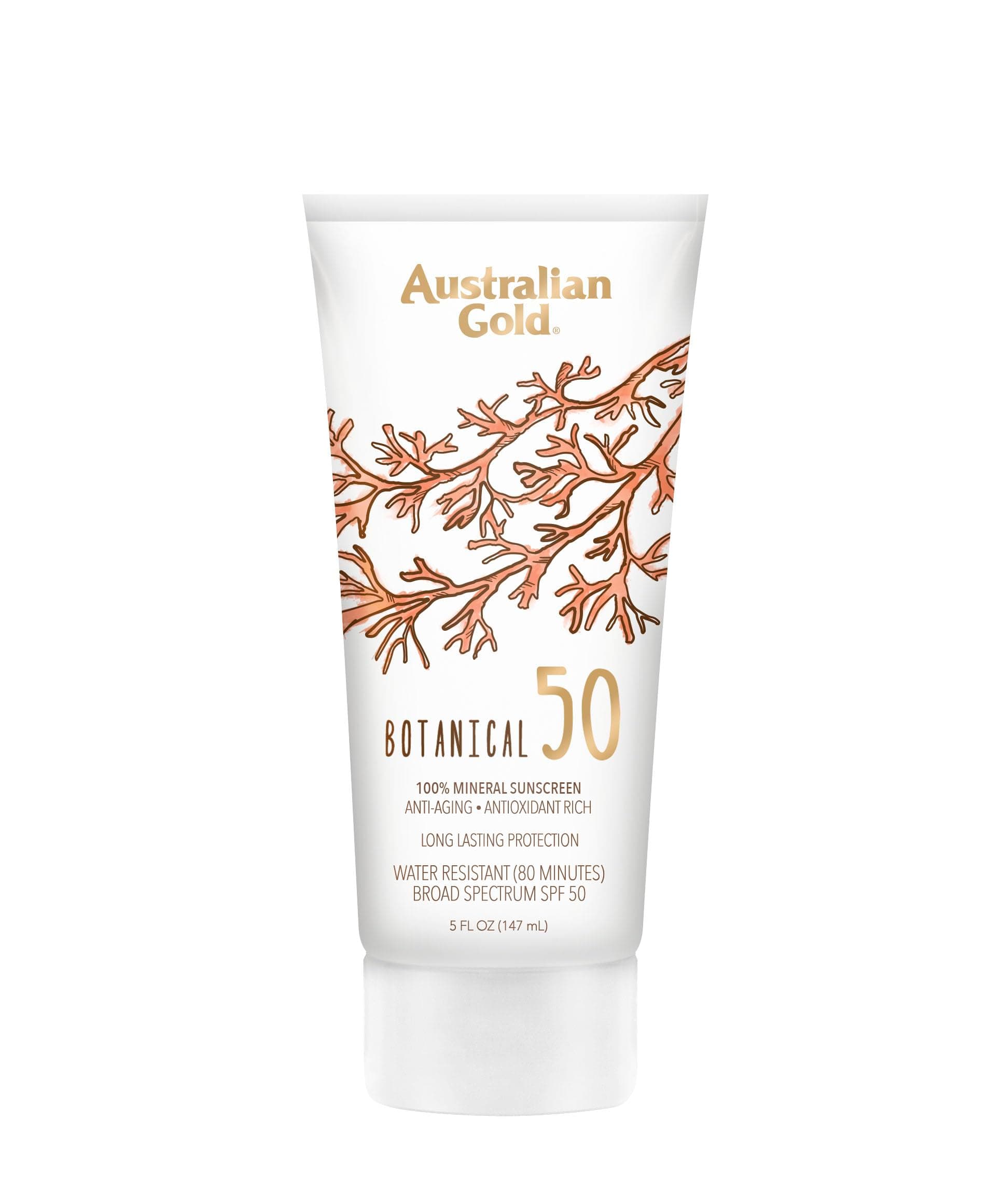Australian Gold Water Resistant Sunscreen Lotion SPF 50, 5 Ounce