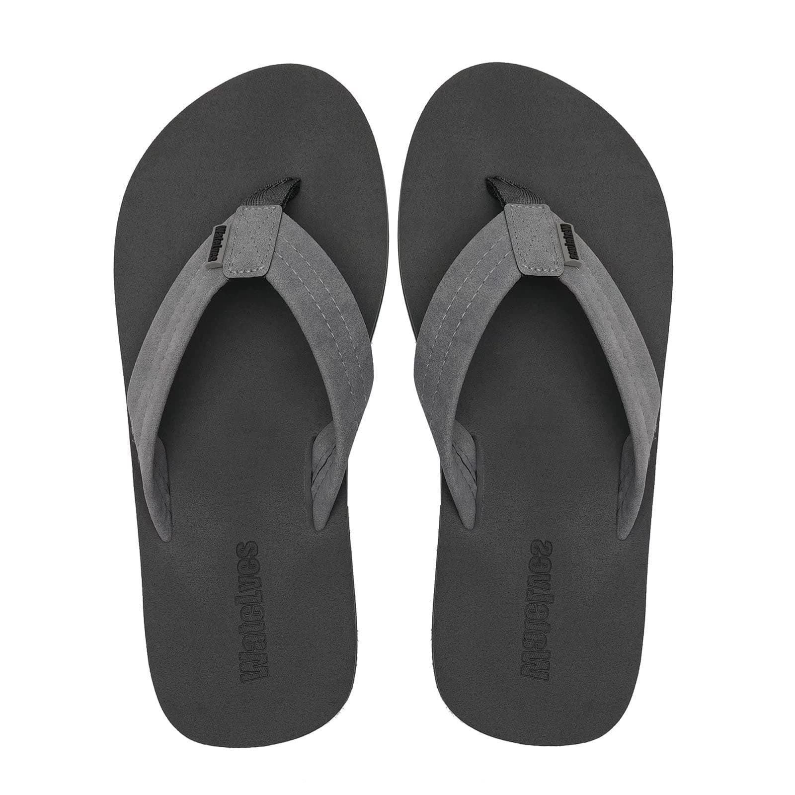 WateLves Men's Arch Support Flip-Flops for Summer Beach Pool Showers