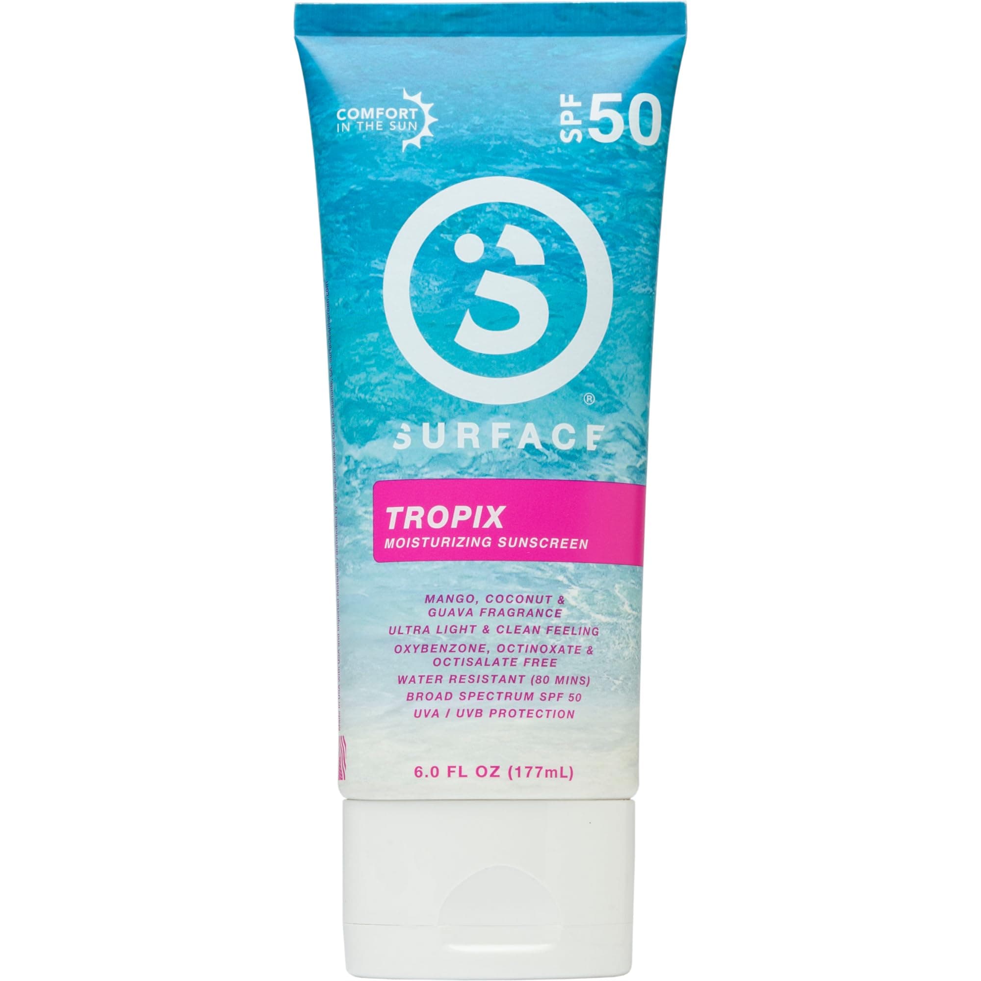 Hawaii 104 Reef Act Compliant Surface TROPIX Sheer Touch Sunscreen - SPF 50 6oz