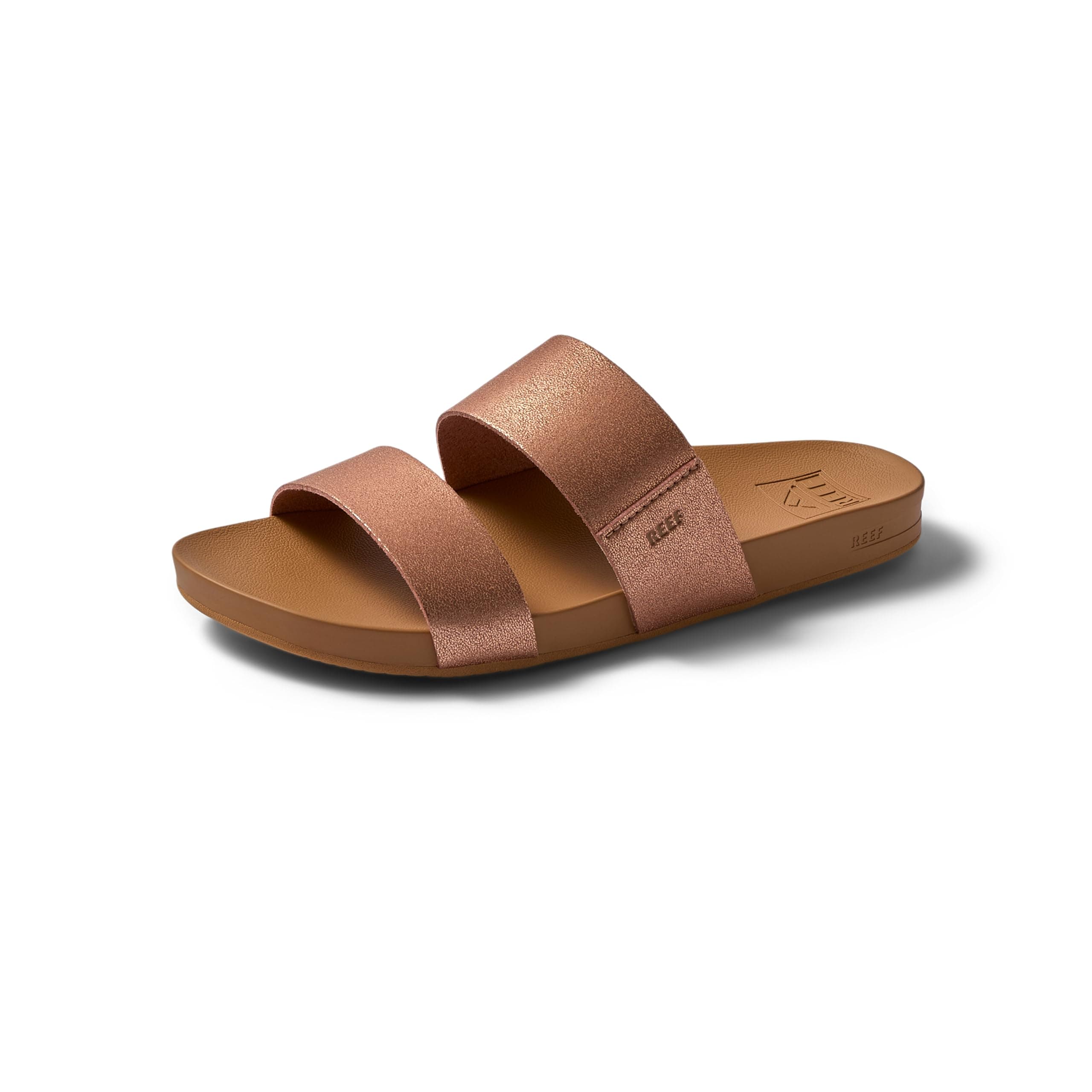 REEF Women's Cushion Vista Slide Sandals Comfortable Women's Flip Flops Beach Casual Summer Shoes Women's Size 8
