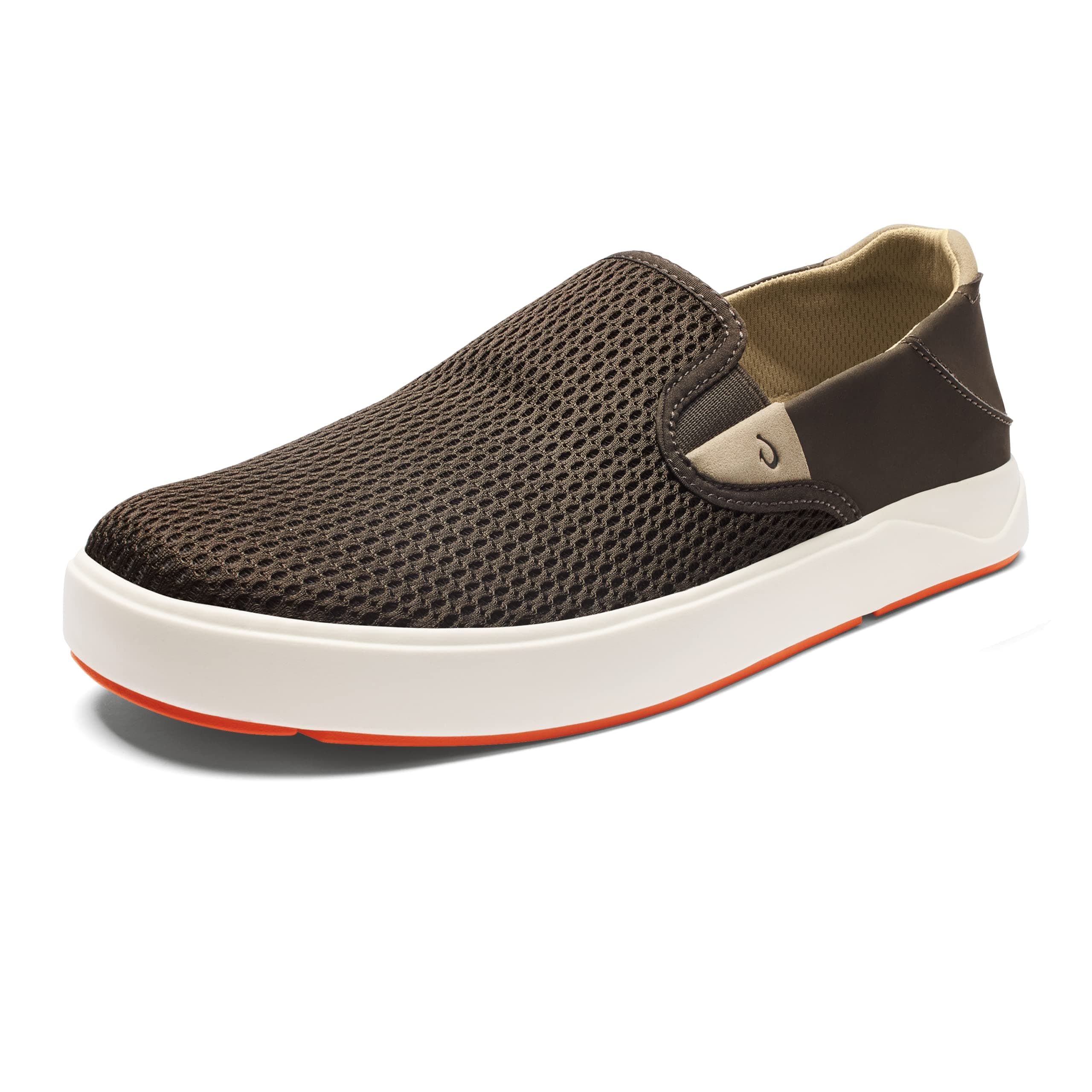 OLUKAI Lae'ahi Men's Slip-On Sneakers, Lightweight & Breathable, Water Resistant Heel