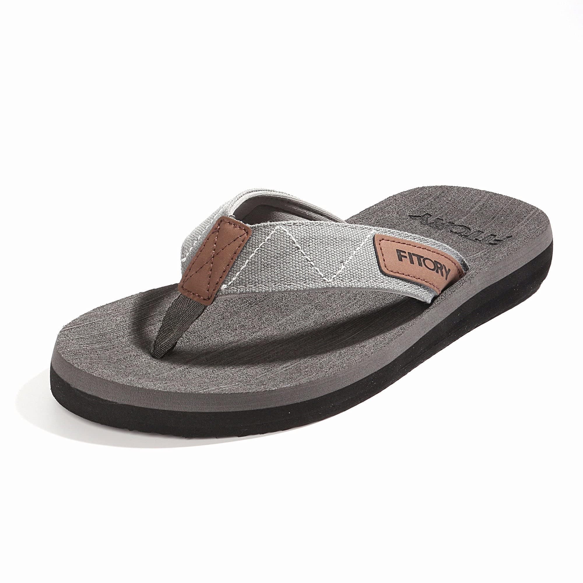 FITORY Men's Comfortable Flip-Flops for Beach and Slippers